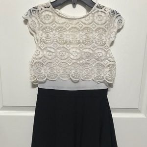 Black and white dress